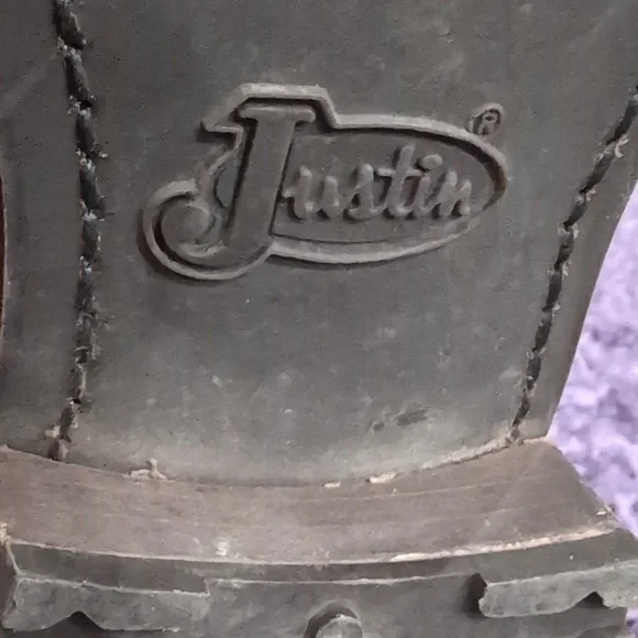 Justins Women’s Riding Boots | 100% Brown Leather | Quilted | Size 7B - Picture 9 of 11